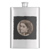 DIYはあなた自身の黒くパーソナライズな写真フレームを作成します フラスク (正面)