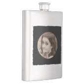 DIYはあなた自身の黒くパーソナライズな写真フレームを作成します フラスク (右)