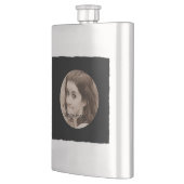 DIYはあなた自身の黒くパーソナライズな写真フレームを作成します フラスク (左)