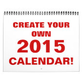 DIYはあなた自身の2015カレンダーを作成します カレンダー (カバー)