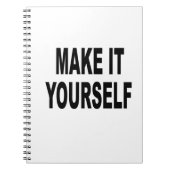 DIYはそれにあなた自身カスタムな日記をします ノートブック (正面)