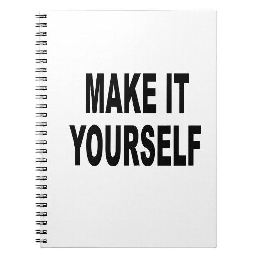 DIYはそれにあなた自身カスタムな日記をします ノートブック (正面)