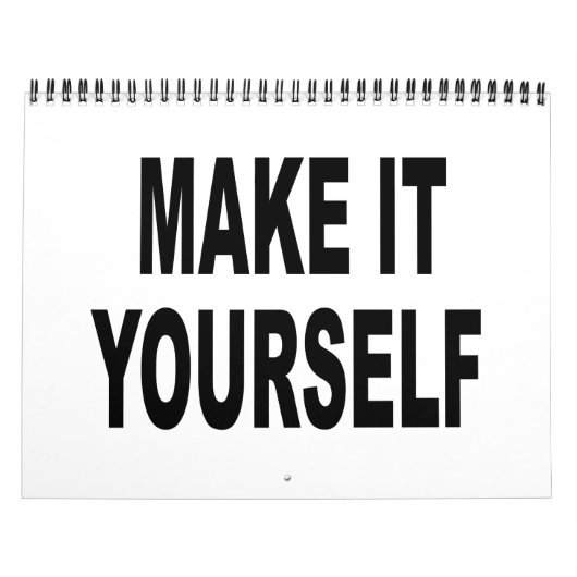 DIYはそれにあなた自身2012カレンダーをします カレンダー (カバー)