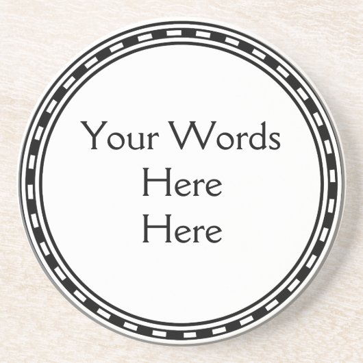 DIYはそれをあなた自身簡単によってカスタマイズ文字の言葉遣いします コースター (正面)