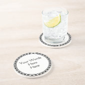 DIYはそれをあなた自身簡単によってカスタマイズ文字の言葉遣いします コースター (側面)