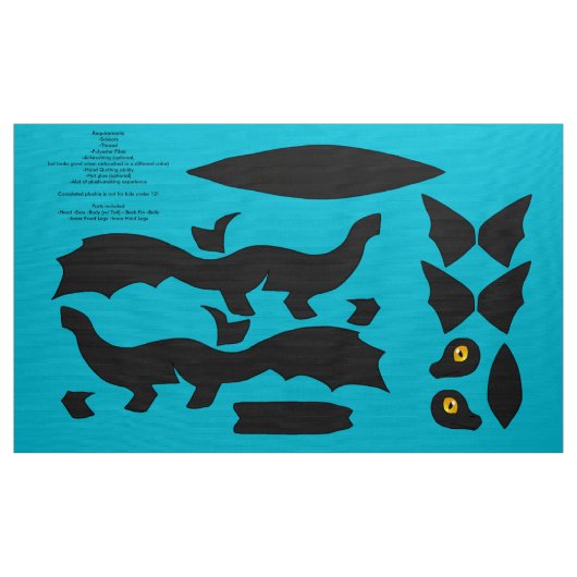 DIYはコイのドラゴンPlushie - Karasugoiを切り、縫います ファブリック (ヤード)