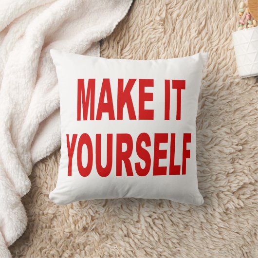 DIYは米国の装飾用クッションであなた専有物を作りました作成します クッション (ブランケット)