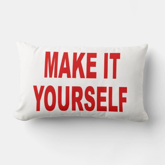 DIYは米国のLumbarの枕であなた専有物を作りました作成します ランバークッション (正面)