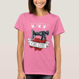 DIYまたはダイ裁縫マシンTattooレディースシャツ軍 Tシャツ