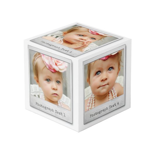 DIYを作成する自分のカスタムが5インスタントフォトを作成 フォトキューブ (正面アングル)