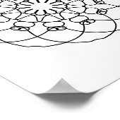 DIYアダルトカラーリングページマンダラポスター壁画 ポスター (角)