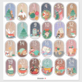 DIYアドベントカレンダー – クリスマスを祝う シール (シート)