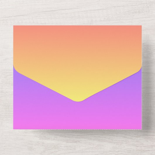 DIYイメージまたは文字を追加して独自の涙を作成遠くに- オールインワン招待状 (裏面)