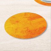 DIYイメージ文字またはロゴをデザインセットにカスタム追加 ラウンドペーパーコースター (アングル)