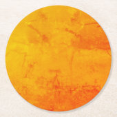 DIYイメージ文字またはロゴをデザインセットにカスタム追加 ラウンドペーパーコースター (正面)