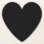 DIYイメージ文字またはロゴをデザインセットに追加ハート ペーパーコースター (正面)