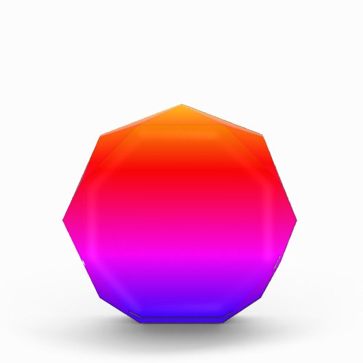 DIYイメージ文字またはロゴを追加して八角形をユニーク作成 フォトブロック (正面)