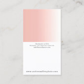 DIYイヤリングジュエリーボーカードバラ金ゴールドスワッシュロゴ 名刺 (裏面)