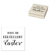 DIYイースタースタンピング。イースターの卵を持っている。 ラバースタンプ (押印)