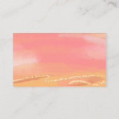 DIYウォー空白のターカラーピーチピンクガーデン開花 エンクロージャーカード (裏面)