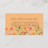 DIYウォー空白のターカラーピーチピンクガーデン開花 エンクロージャーカード (正面)