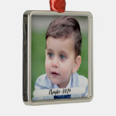 DIYカスタムフォトと文字クリスマスメタルオーナメント メタルオーナメント (右)