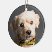 DIYカスタムフォトクリスマス セラミックオーナメント (左)