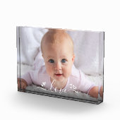 DIYカスタムベビー甘い可愛いラブスクリプトキープサケ フォトブロック (右)