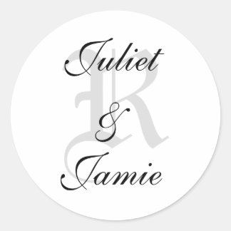 DIYカスタムモノグラムシール ラウンドシール