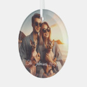 DIYカスタム思い出に残るスフィンクス猫ファミリーペット ガラスオーナメント (正面左)