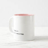 DIYカスタム文字あなたは素晴らしいバレンタイン ツートーンマグカップ (正面左)