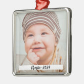 DIYカスタム文字写真 メタルオーナメント (左)