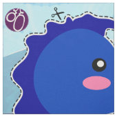 DIYカットソー：ブルーシーホース ファブリック (見本)