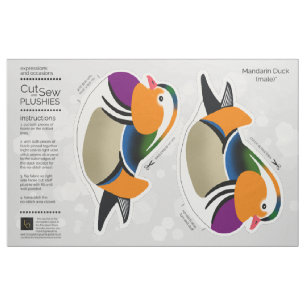 DIYカット&シューぬいぐるみ雄マンダリンダック ファブリック
