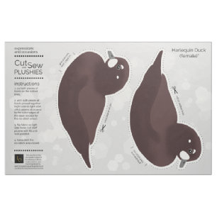 DIYカット&縫いプルッシュ女性のハーレクインアヒル ファブリック