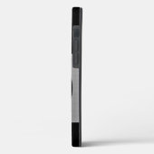 DIYカップルの写真と名前Blk Circle Silver Black Case-Mate iPhoneケース (裏面 / 左)