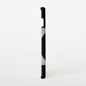 DIYカップルの写真と名前Blk Circle Silver Black Samsung Galaxyケース (右側)