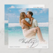 *~ DIYカップル写真RSVP QR AR6 結婚's 招待状 (正面/裏面)