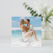 *~ DIYカップル写真RSVP QR AR6 結婚's 招待状 (スタンド正面)