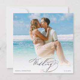 *~ DIYカップル写真RSVP QR AR6 結婚's 招待状