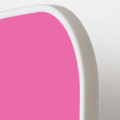 DIYカラーエメラルドグリーンリボンホットピンクBG S ピックルボールラケット (左詳細)