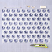 DIYカラーズウェーブブルーで蒸し暑い人魚 薄葉紙 (クラフト)