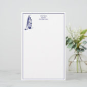 DIYカラーズゴルフバッグゴルフクラブブルー 便箋 (スタンド正面)