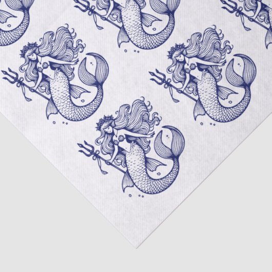 DIYカラーズスルリーのマーメイド保持トライデントブルー 薄葉紙 (詳細)