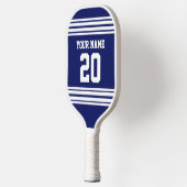 DIYカラーズチームジャージーストライプズWhite Blue SV ピックルボールラケット (左)