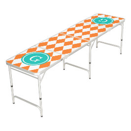 DIYカラーズハーレクインSVウィットオレンジティール（緑がかった色） ビアポンテーブル