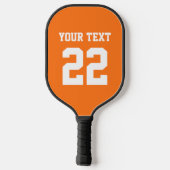 DIYカラーズパンプキンスポーツチームジャージー ピックルボールラケット (裏面)