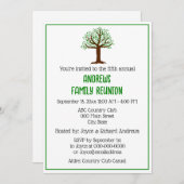 DIYカラーズファミリーツリーファミリー懇親会 招待状 (正面/裏面)