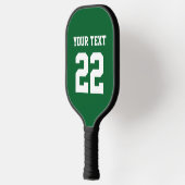 DIYカラーズフォレストグリーンスポーツチームジャージー ピックルボールラケット (左)