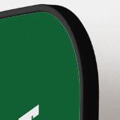 DIYカラーズフォレストグリーンスポーツチームジャージー ピックルボールラケット (左詳細)